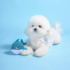Hugsmart Products Inc dog toys Ocean Pals Blue Dolphin Ball Dog Toy