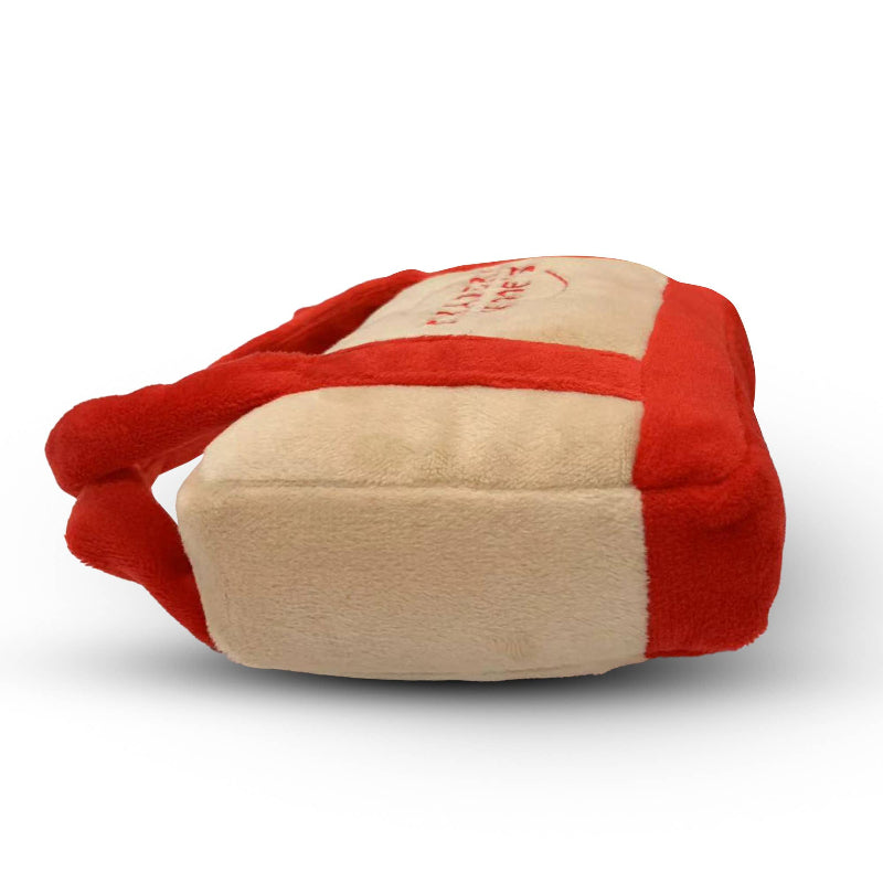 Chomp Haus Chomp Haus - Red Traderr Woof’s – Plush Squeaky Designer Dog Toy: Small