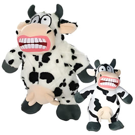 VIP Products/Tuffy dog toys Jr Mighty Angry Animal Series Cow Durable Tough Dog Toy - Jr Size
