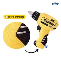 PAWTY Dog Toys dog toys Tool Kit Paw-er Drill Canvas Squeak Dog Toy