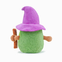 Hugsmart Products Inc dog toys Howloween Night Witch Avocado Plush Squeaky Dog Toy