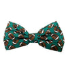 Huxley & Kent Bow Tie SM Football Green Dog Bow Tie