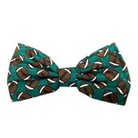 Huxley & Kent Bow Tie SM Football Green Dog Bow Tie