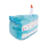 Zippypaws Toys Birthday Cake Blue Plush Squeak Dog Toy