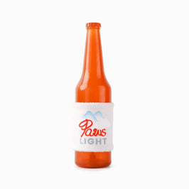 Hugsmart Products Inc dog toys Boozy Tailz Paws Light Bottle Squeak Rubber Dog Toy