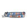 The Worthy Dog COLLARS Fishy Blue Cat Collar with Bell - One Size Fits Most