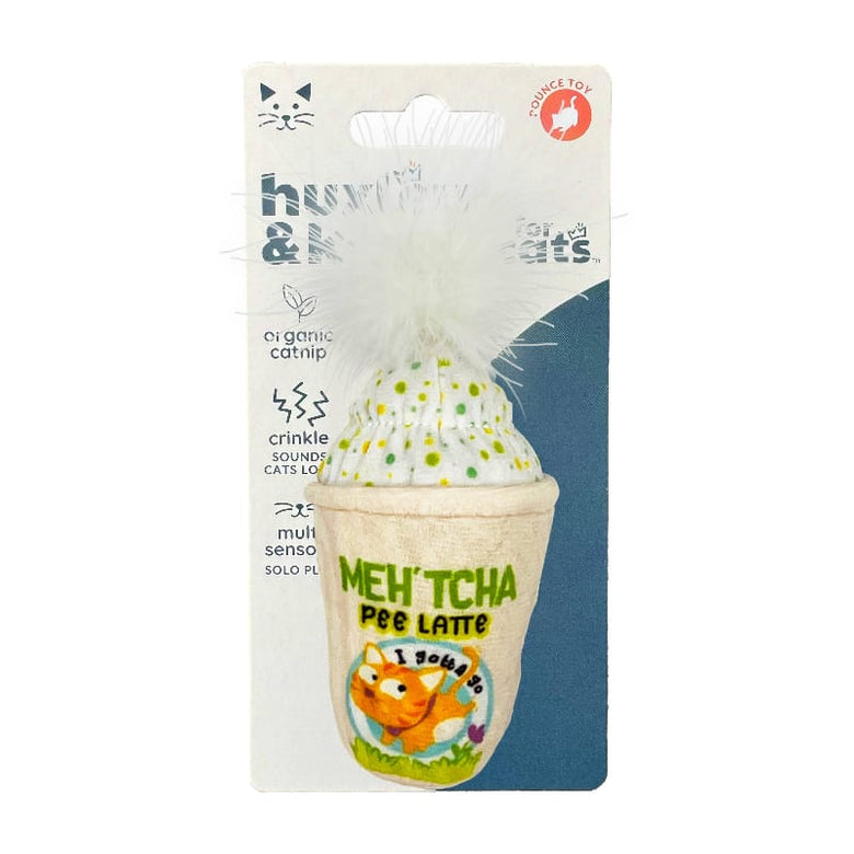Huxley & Kent Cat Toys Meh' tcha Pee Latte Plush Cat Toy