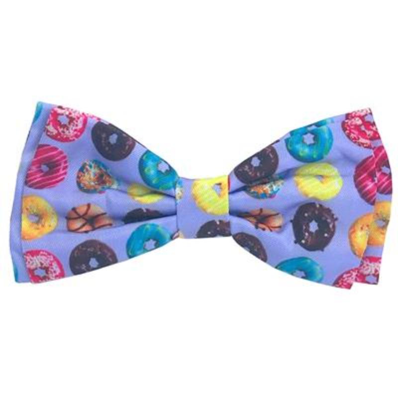 Huxley & Kent Bow Tie SM Donut Lovers Purple Pet Bow Tie - Size XL