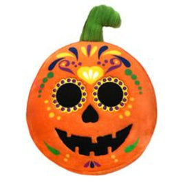 Huxley & Kent dog toys Sugar Skull Pumpkin Plush Squeak Dog Toy