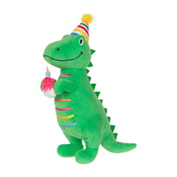 Petshop by Fringe Studio dog toys I'm How Old Birthday Rex Plush Squeak Dog Toy