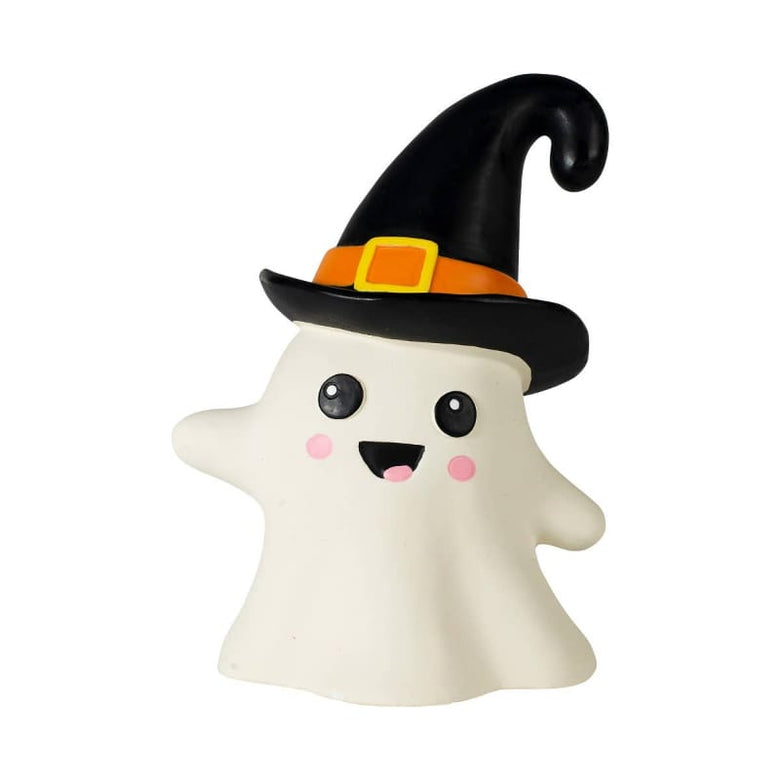 PetShop by Fringe Studio Toys Halloween One Wicked Ghost Natural Latex Squeak Dog Chew Toy