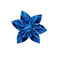 Huxley & Kent Bow Tie SM Octopus Garden Blue Pinwheel Pet Collar Attachment - 2 Sizes