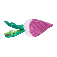 Radish Crinkle Crops Leafy Plush Squeaky Crinkle Dog Toy