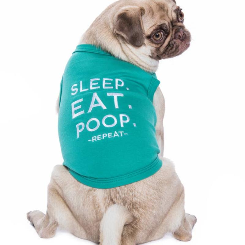 Parisian Pet Tee's Sleep Eat P00p Dog Tee