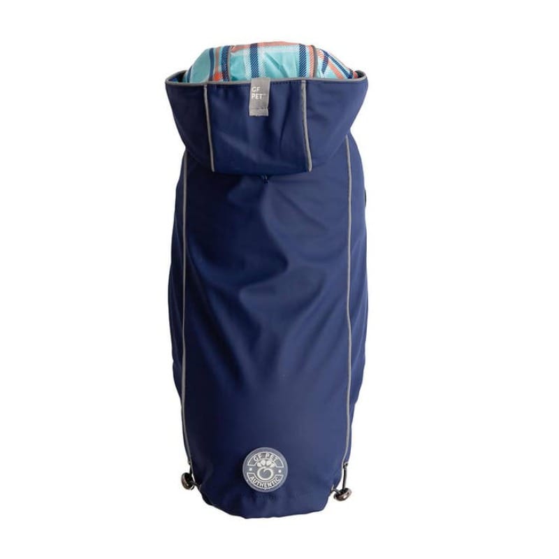 GF Pet Jackets XS Reversible Elasto-Fit Navy Pet Raincoat