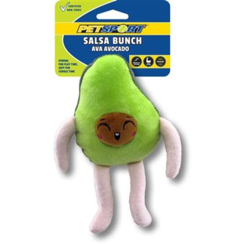 Petsport dog toys Salsa Bunch Ava Avocado Plush Dog Toy