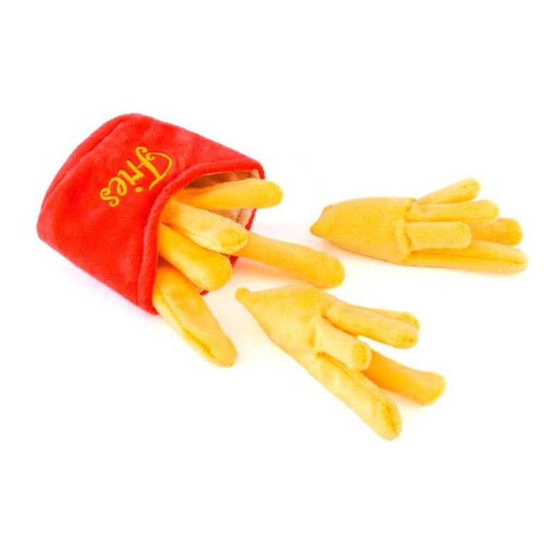 American Classic Frenchie Fries Interactive Plush Squeaky Dog Toy