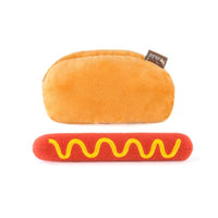 American Classic Hot Diggy Dog Interactive Plush Squeaky Dog Toy - 2 Pc