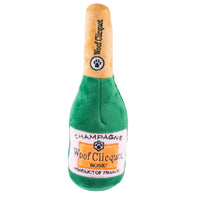 Woof Clicquot Rose' Bottle Plush Squeaky Dog Toy - 3 Sizes