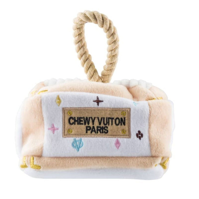 Haute Diggity Dog Toys White Chewy Trunk Interactive Activity House Dog Toy