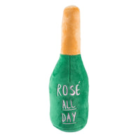 Woof Clicquot Rose' Bottle Plush Squeaky Dog Toy - 3 Sizes