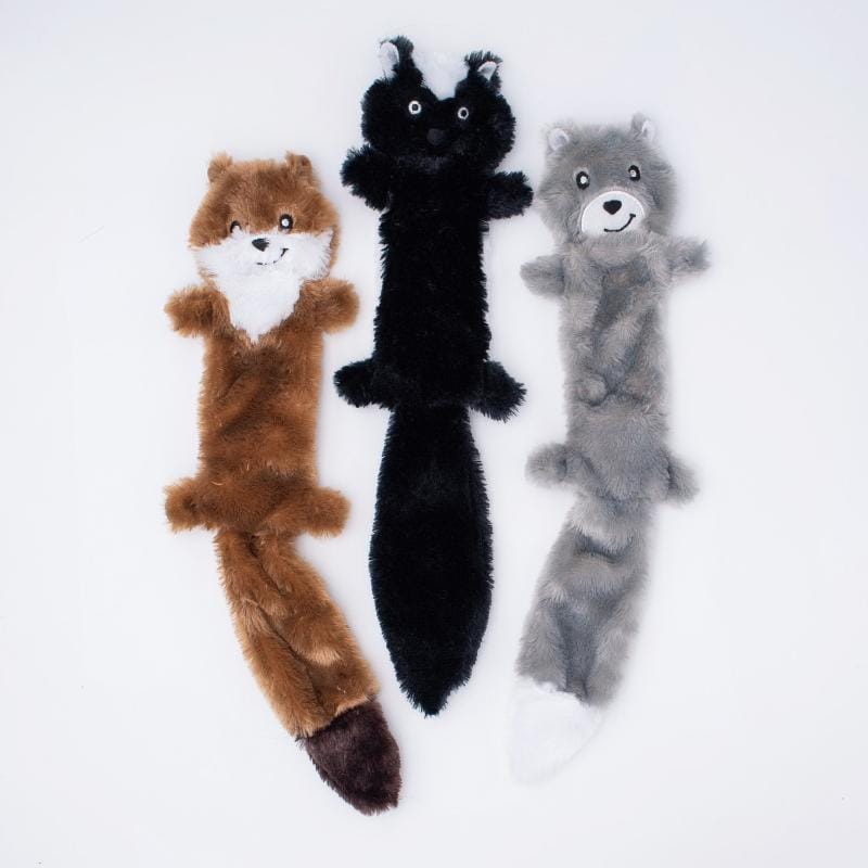 Zippypaws dog toys Skinny Peltz Dog Toys - 3pk (Weasel, Skunk, Wolf)