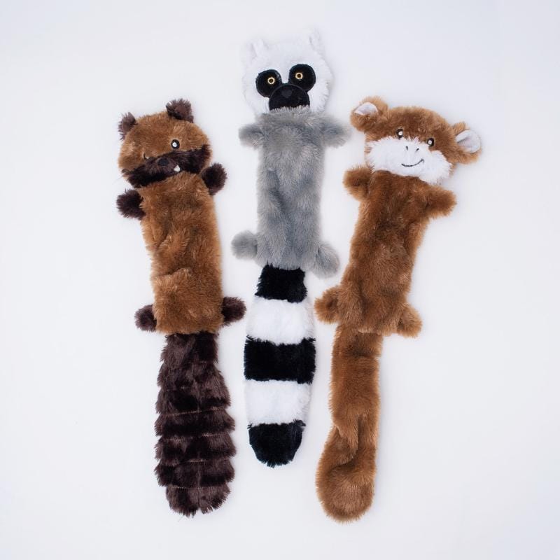 Zippypaws dog toys Skinny Peltz Dog Toys - 3pk (Chipmunk, Lemur, Monkey)