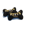 Dog Diggin Designs Toys Chewnel Black Bone Plush Squeak Dog Toy