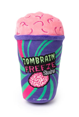 FuzzYard dog toys Halloween Zombrain Freeze Slushie Plush Squeak Dog Toy