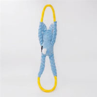 Zippypaws dog toys Easter RopeTugz Blue Bunny Spring Rope Dog Toy