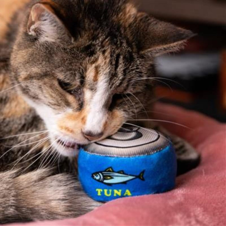 Huxley & Kent Cat Toys Can-O-Tuna Plush Cat Toy