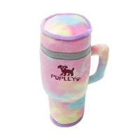 SnugArooz dog toys Pupley Rainbow Cup Plush Squeak Dog Toy 8.5"