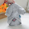 TM - MILK TREASURE PET CLOTHING Dog Apparel Love and Peace Heart Shaped Grey Pullover Dog Sweatshirt