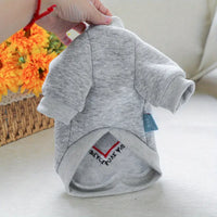 TM - MILK TREASURE PET CLOTHING Dog Apparel Love and Peace Heart Shaped Grey Pullover Dog Sweatshirt