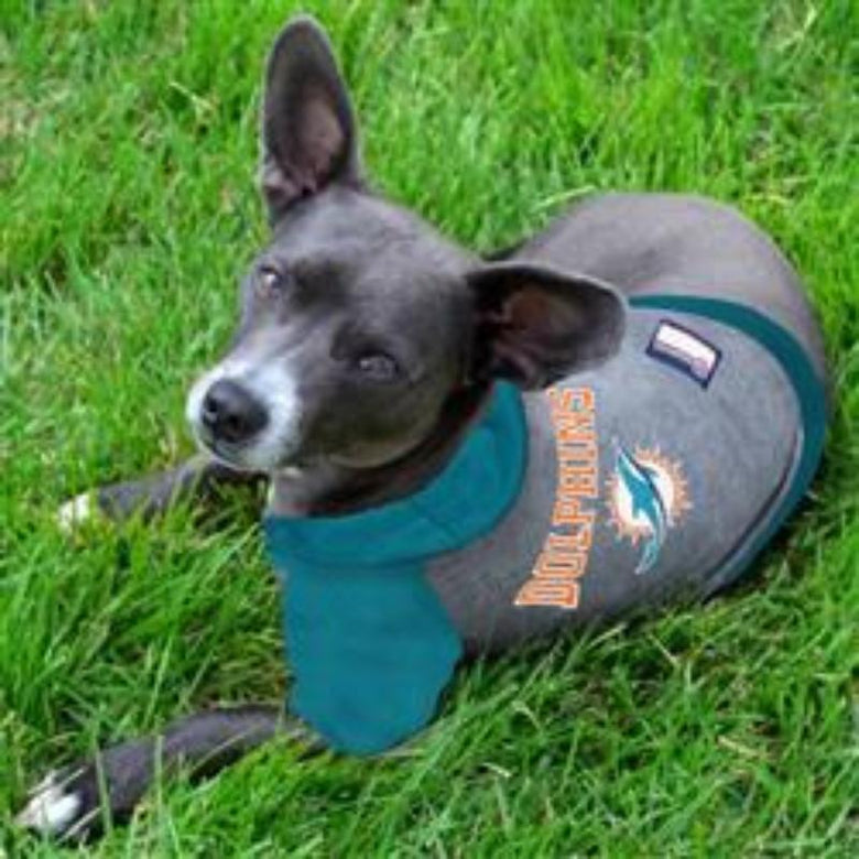 Pets First Tee's Miami Dolphins Hoody Dog Tee