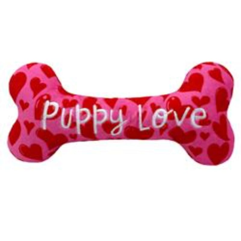 Huxley & Kent dog toys S My Puppy Love Bone Plush Squeak Dog Toy - 2 Sizes