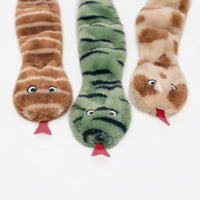 Zippypaws dog toys Skinny Peltz Striped Snakes Dog Toys - 3pk