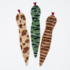 Zippypaws dog toys Skinny Peltz Striped Snakes Dog Toys - 3pk