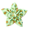 Avocados Green Flower Pet Collar Attachment - 2 Sizes