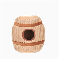HugSmart Pet dog toys Food Party Wine Barrel Interactive Burrow Plush Dog Toy Set - 4 Pc