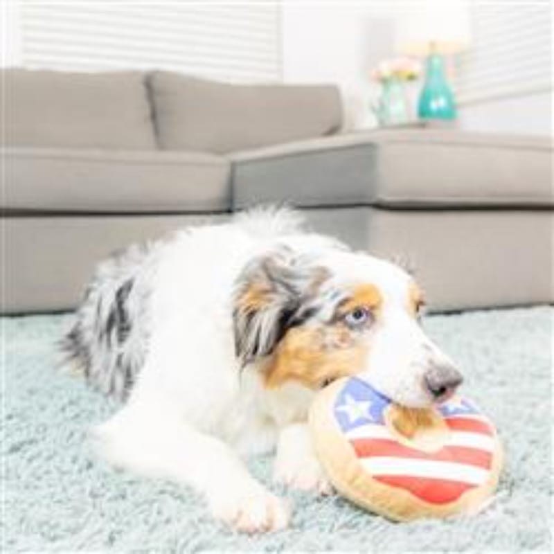 Huxley & Kent Toys Stars & Stripes Donut Dog Toy