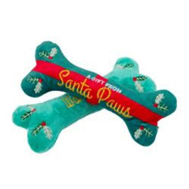 FuzzYard dog toys S My First Woofmas Santa Paws Bones Dog Toy Set - 2 pk  (2 Sizes)