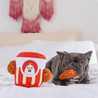 HugSmart Pet dog toys Party Fried Drumsticks Interactive Dog Toy Set