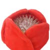 HugSmart Pet dog toys Woof Love Red Rose Flower Plush Squeak Ball Dog Toy