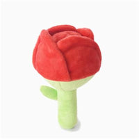HugSmart Pet dog toys Woof Love Red Rose Flower Plush Squeak Ball Dog Toy