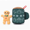 HugSmart Pet dog toys Happy Woofmas Gingerbread Latte Dog Toy
