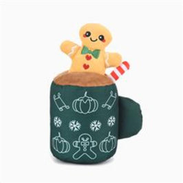 HugSmart Pet dog toys Happy Woofmas Gingerbread Latte Dog Toy