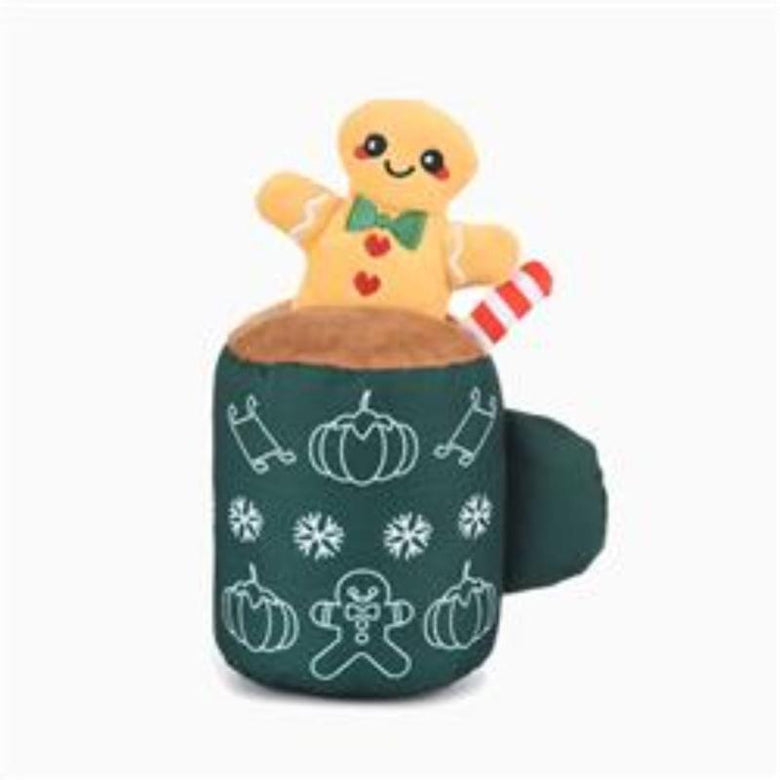 HugSmart Pet dog toys Happy Woofmas Gingerbread Latte Dog Toy