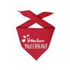 Hunter K9 Bandanas XS Valentine Sweetheart Red Dog Bandana