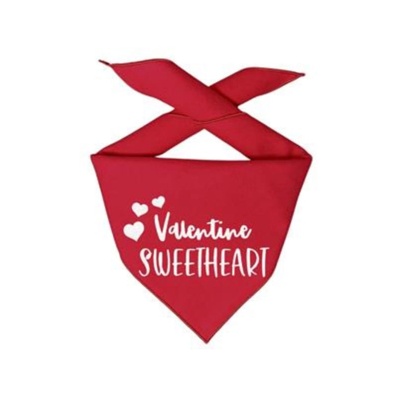 Hunter K9 Bandanas XS Valentine Sweetheart Red Dog Bandana